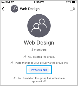 Invite Friends to Group on Signal