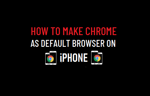 Make Chrome As Default Browser on iPhone