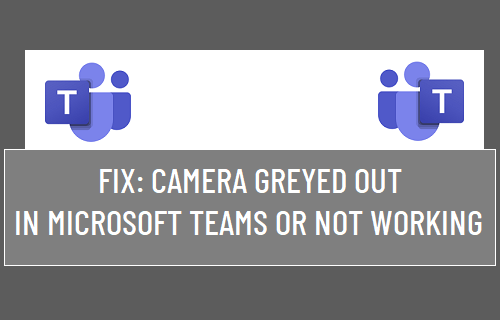 Camera Greyed Out in Microsoft Teams Or Not Working