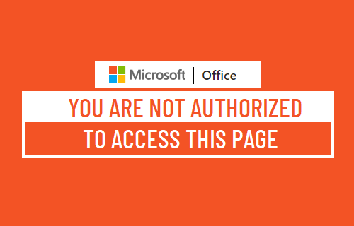 You Are Not Authorized to Access This Page
