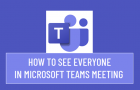 See Everyone in Microsoft Teams Meeting