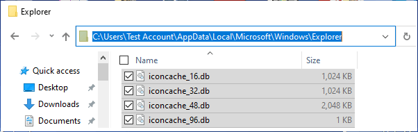 Clear Windows Icon Cache