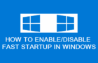 Enable/Disable Fast Startup in Windows 11