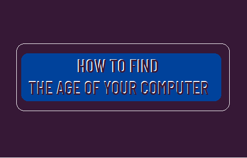 Find the Age of Your Computer