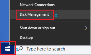 Open Windows Disk Management 