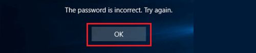 Password is Incorrect