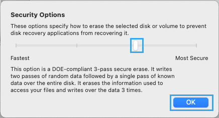 DOE-Compliant Format Using Disk Utility on Mac