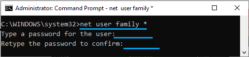 Change Windows Password Using Net User Command