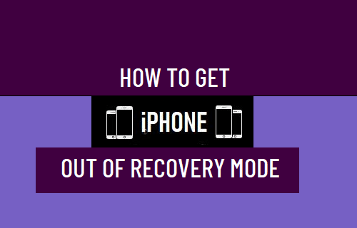 Get iPhone Out of Recovery Mode