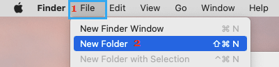 Create New Folder on Mac