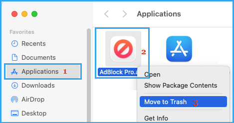Remove Extension From Applications Folder