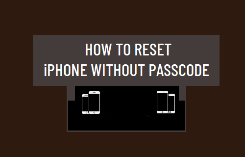 Reset iPhone Without Passcode