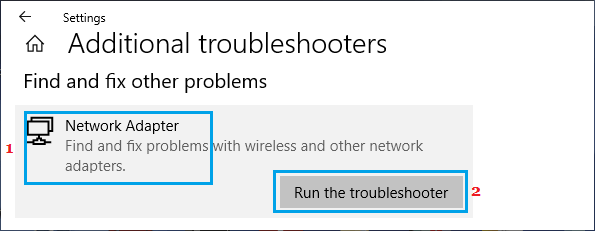 Führen Sie Die Problembehandlung Für Netzwerkadapter In Windows 10 Aus