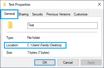 Folder Path Location