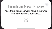 Finish on New iPhone Pop-up