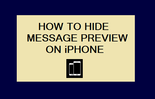 Hide Text Message Previews on iPhone