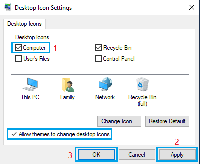 Add This PC Icon to Windows Desktop 