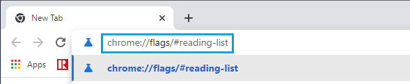 Go to Chrome Reading List Flag