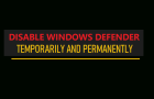 Disable Windows Defender