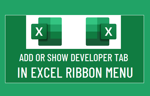 how to show developer tab excel