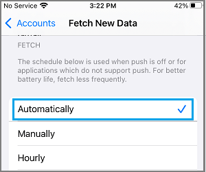Automatically Fetch Emails on iPhone