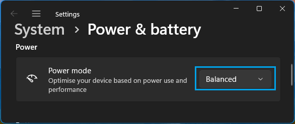 Set Balanced Power Plan on Windows Computer
