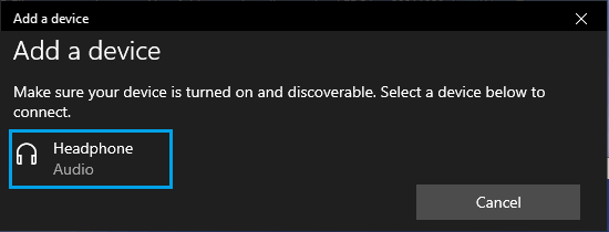 Bluetooth Headphone Detected By Windows PC