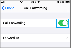 Enable Call Forwarding on iPhone