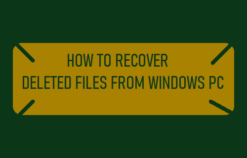 Recover Deleted Files from Windows PC
