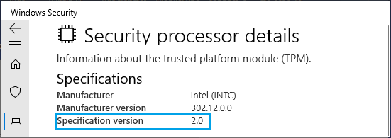 TPM Specification Version 2.0