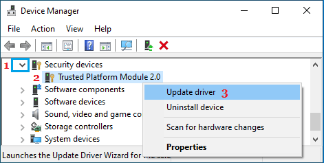 Update Trusted Platform Module 2.0 Driver