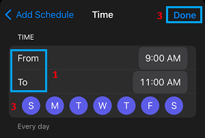 Do Not Disturb Schedule on iPhone