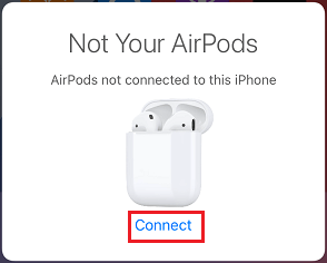 Connect Button on AirPods Case