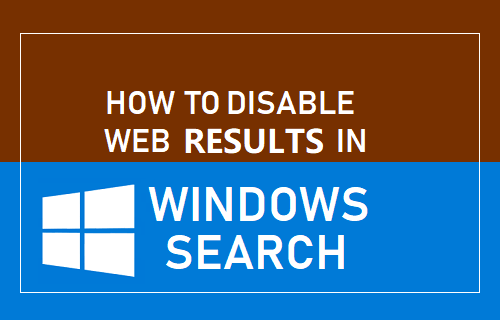 Disable Web Results in Windows Search