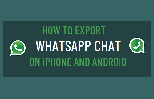 Export WhatsApp Chat on iPhone & Android