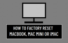 Factory Reset MacBook
