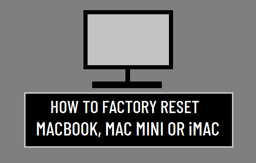 Factory Reset MacBook, Mac Mini or iMac