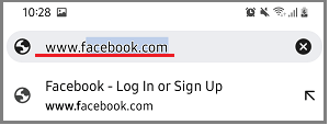 Go To Facebook Site Using Google Chrome