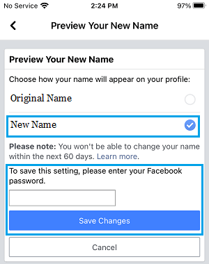How to Change Your Name on Facebook - 69