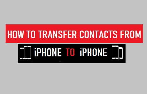 Transfer Contacts from iPhone to iPhone