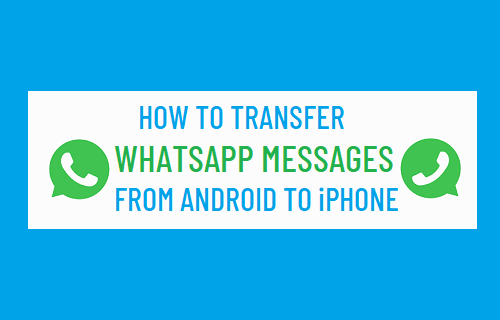 Transfer WhatsApp Messages From Android to iPhone