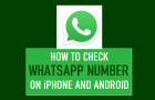 Check WhatsApp Number on iPhone and Android