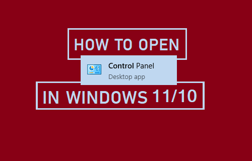 How to Open Control Panel in Windows 11 10 - 97