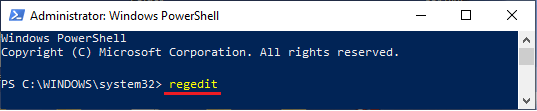 Open Registry Editor Using PowerShell