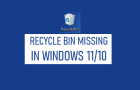 Recycle Bin Missing in Windows 11/10