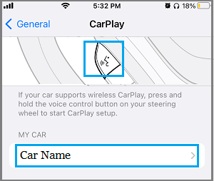 Setup CarPlay on iPhone