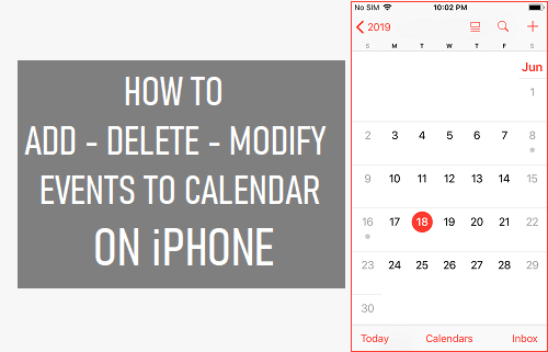 How to Add, Delete, Modify Events to Calendar on iPhone