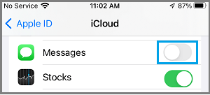 How to Enable or Disable Messages in iCloud - 26
