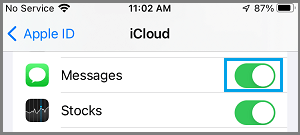 How to Enable or Disable Messages in iCloud - 22