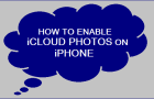 Enable iCloud Photos on iPhone